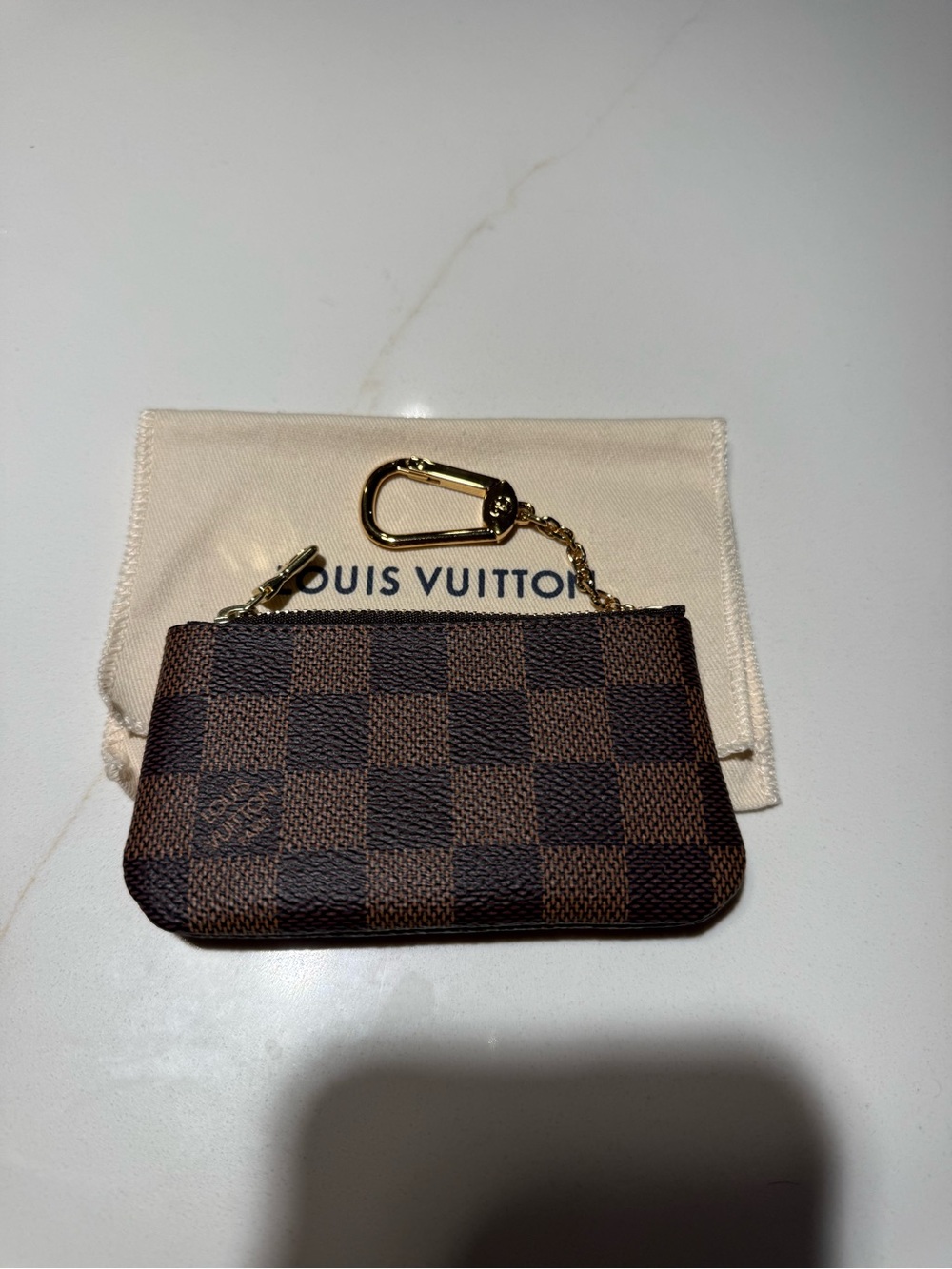 Louis Vuitton Damier Ebene Key & Card Holder in Brown - Picture 2 of 4